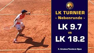  LK Turnier | Halbfinale | Nebenrunde | LK 9.7 vs. LK 18.2 | NTRP 3.5 | Amateur Tennis