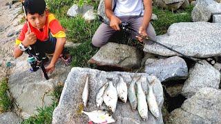 Air Jernih Ikan Banyak,Bawa Anak Buah Mancing Pantai