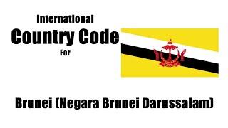 Country Dialer Code Brunei | Area Telephone City code Of Brunei