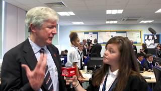 BBC's Lord Hall and Microsoft's Satya Nadella visit Eastlea for Micro:bit