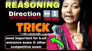 Reasoning Direction ↕️↔️ Tricks||Most important for B.Ed entrance exam and other competitive exam