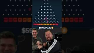 DOUBLE REACTION ON 1000X JACKPOT IN PLINKO #shorts #tiktok #roshtein