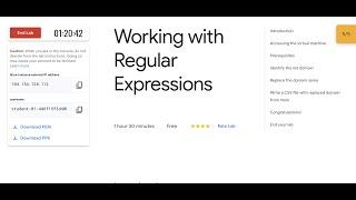 Working with Regular Expressions || #qwiklabs || #coursera