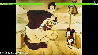 Steamboat Willie (1928) with healthbars