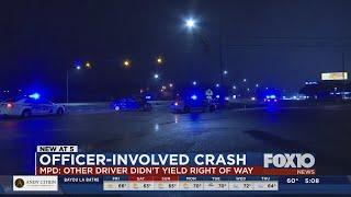 Mobile Police officer involved in crash