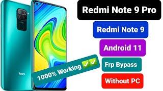 Redmi Note Pro 9/Note 9 Frp Bypass Android 11/ Latest Method 2021 Without Pc/ 1000%Working 