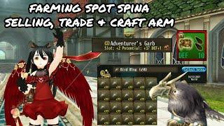 toram online - farming spot spina new player bird wing selling, trade, & crafting armor - yusagi