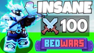 So I got **100 KILLS ** with ADETUNDE + WHISPER.. (Roblox Bedwars)