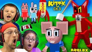 ROBLOX KITTY vs. PIGGY Mouse!  (FGTeeV's Chapter 3 Peppa Family ESCAPE)