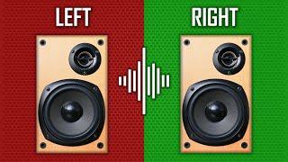 Left Right Sound Test to Check your Speakers (Stereo Channel Audio Check)