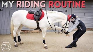 Get Ready With me! Riding Routine! Groom + Tack Up | This Esme AD