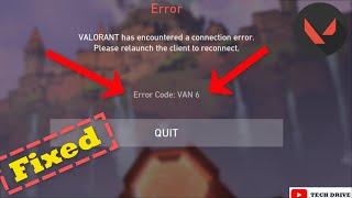 How To Fix Valorant Error Code 6 |VAN 6 Error (Working Solution)