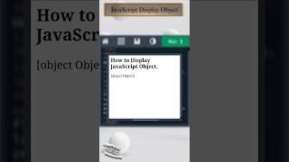 𝐉𝐚𝐯𝐚𝐒𝐜𝐫𝐢𝐩𝐭 𝐃𝐢𝐬𝐩𝐥𝐚𝐲 𝐎𝐛𝐣𝐞𝐜𝐭 | #javascript #display #object #js #html #script #tag @Educationslearning