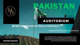 Pakistan Air Force Auditorium: 3D Rendered Animation Walkthrough