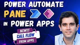 Power Automate Pane in Power Apps | Call flow from Power Apps | New Feature