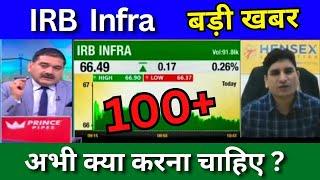 IRB Infra share latest news today, IRB Infra share news today, Target price, analysis buy or sell ?