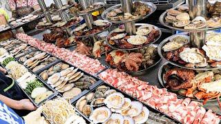 1200 customers a day?! Amazingly Special Grilled Seafood Combo - Korean Street Food