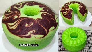 HASILNYA SEMPURNA!! BOLU PANDAN KUKUS 2 TELUR (TAKARAN SENDOK)