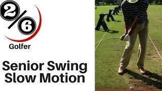 Senior golf swing slow motion: 21 of 100 Masters