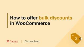How to offer bulk discounts in WooCommerce and show a bulk discount pricing table on Product pages