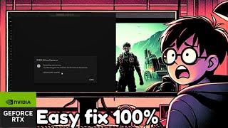 Fix GeForce Experience Error Code 0x0003 Updated Version 100% Fix No click Bait