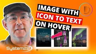 Divi Theme Image With Icon To Text On Hover 