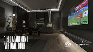 Virtual Tour: Experience Luxury Living in Bahria Sky 1-Bed Apartment | OZ Developers