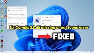 (FIXED) Comdlg32.dll missing or not found error