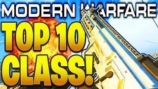 TOP 10 BEST CLASS SETUPS MODERN WARFARE 1.08 PATCH! COD MODERN WARFARE BEST GUNS + CLASS SETUPS!