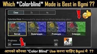 Which ColorBlind Mode is Best in Bgmi ? Bgmi Colorblind Mode Tips