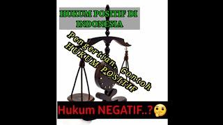 HUKUM POSITIF DI INDONESIA.