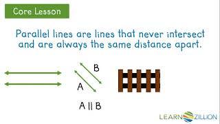 Identify parallel, intersecting, and perpendicular lines