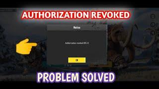 Authorization Revoked Problem | Easy Solution  | Pubg Mobile