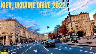 Driving in KYIV, UKRAINE during WAR October 2022  Most Beautiful Cities in 4K