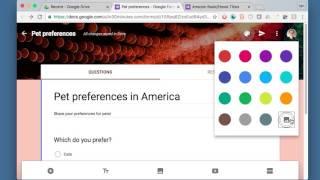 How to Change Google Forms design - basic Google Forms customization - Google Forms tutorial