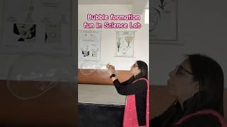 Bubble formation fun in Science Lab #science #scienceexperiment #sciencefacts #viralvideo