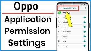 Oppo Mobile Me App Permission | App Permission Setting In Oppo A37 | Oppo App Permission Management