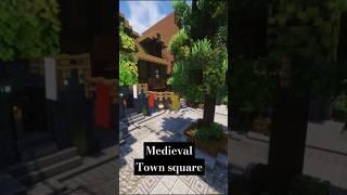 Minecraft Medieval Town Square #minecraftbuilding #minecraft #medieval