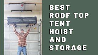 BEST ROOF TOP TENT GARAGE HOIST and STORAGE SOLUTION- Racor Ceiling Storage Lift