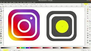 Instagram Logo Design Using Inkscape - (LOGO DESIGN)