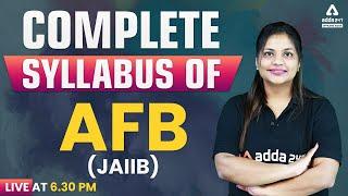 Complete Syllabus of AFB | JAIIB Accounting and Finance for Bankers #JAIIBAdda247