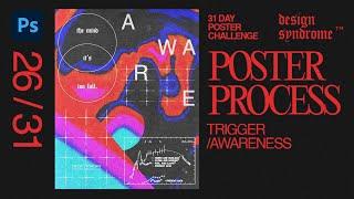 Minimal Abstract Poster Design! - 26/31 (Speed Art ) 31 Days Poster Challenge