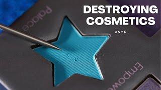 ASMR  Satisfying Cosmetic Destruction – CRUNCHY Eyeshadow