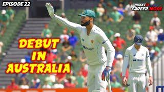 DEBUT IN AUSTRALIA  CRICKET 24 CAREER MODE EP 22