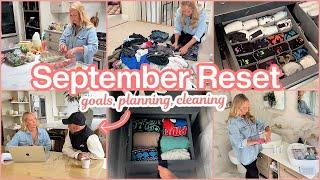 SEPTEMBER RESET with me |  Productive Day - Goal Setting, Decluttering + Cleaning 