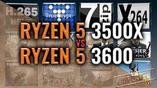 Ryzen 5 3500X vs 3600 Benchmarks | 15 Tests