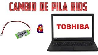 Como cambiar la pila Backup CMOS  de un portátil Toshiba y no morir en el intento (paso a paso)