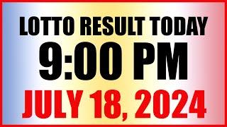 Lotto Result Today 9pm Draw July 18, 2024 Swertres Ez2 Pcso