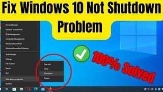 How To Fix Windows 10 Not Shutdown Problem 100% Solved | windows 10 shutdown problem