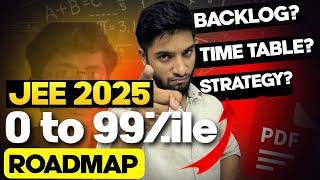 JEE 2025 : Complete roadmap to score 0 to 99%ile